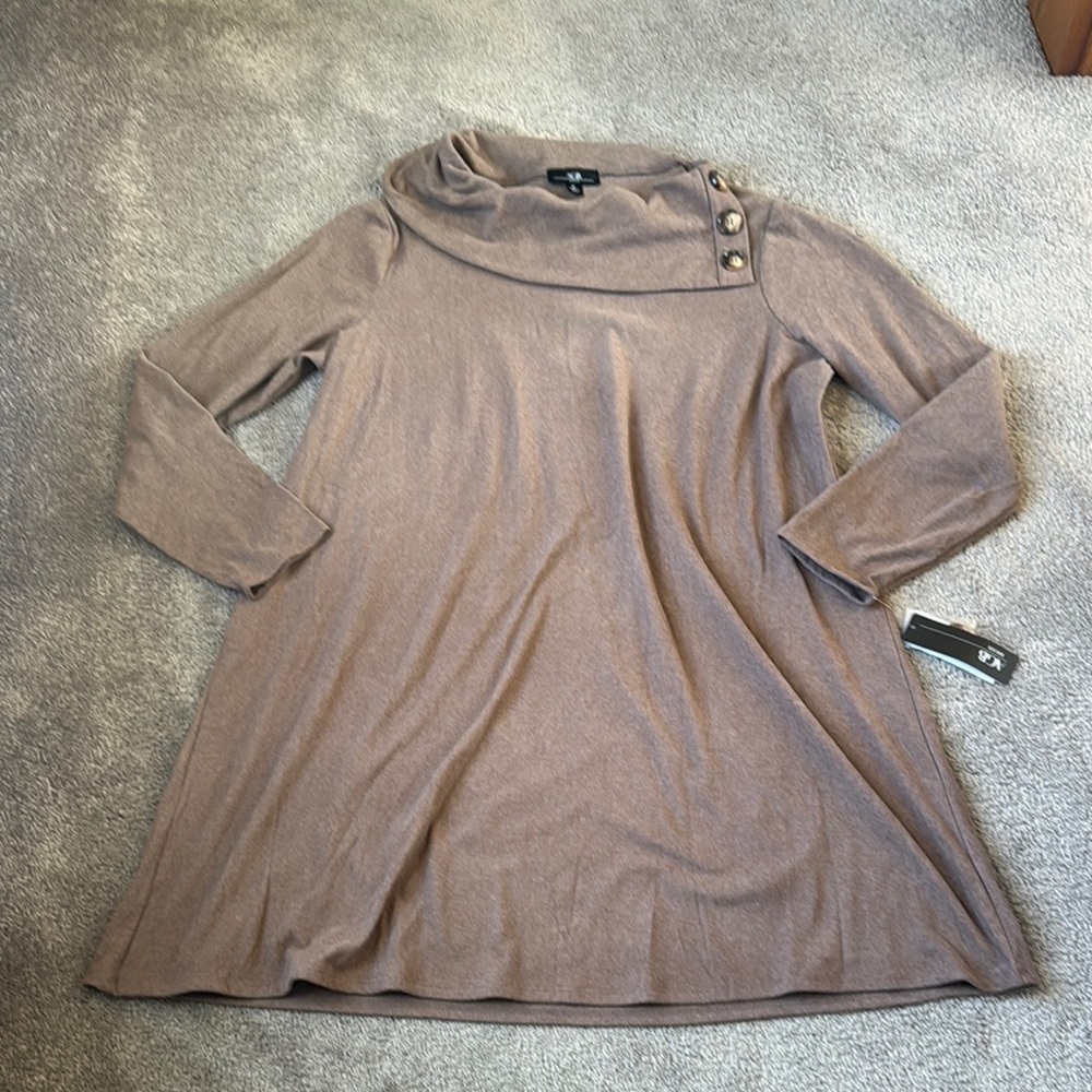 AGB Camel Brown Sweater Dress SIZE XL